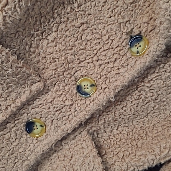 FREE PEOPLE So Soft Faux Shearling Sherpa Teddy Coat JACKET BROWN Womens Size M - Picture 11 of 17